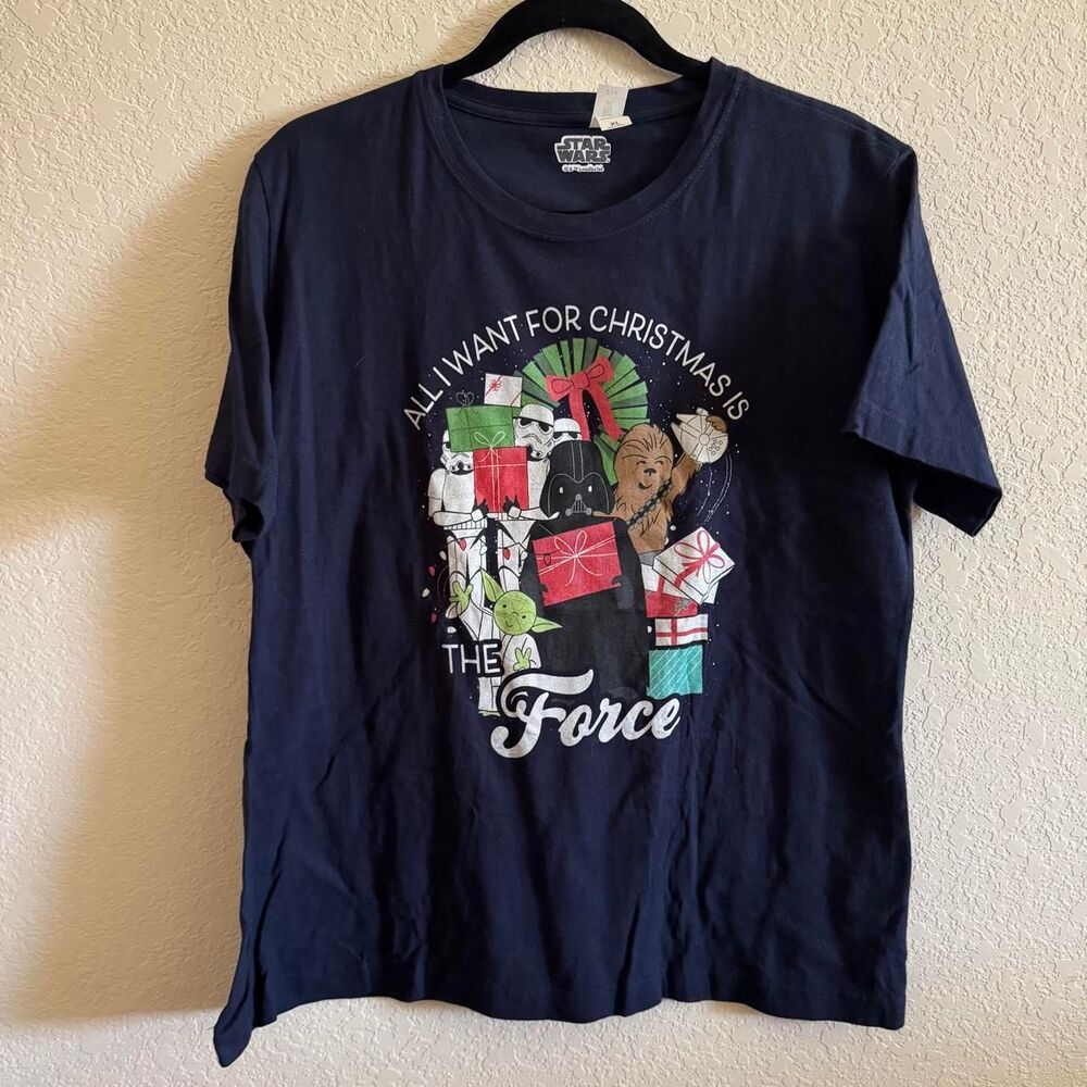 Star-wars Women's Navy and Black T-shirt
